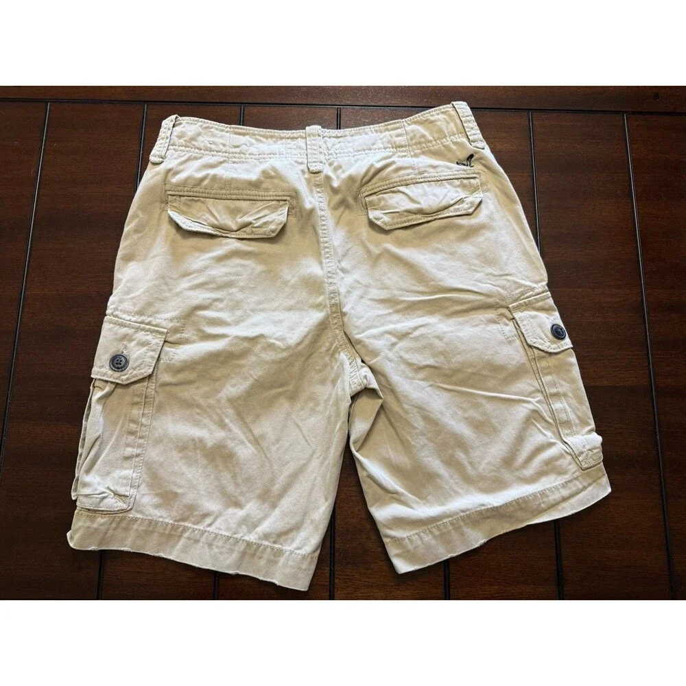 🔥American Eagle Men's Size 32 Cargo Shorts, Khaki Y2K Vintage Distressed
